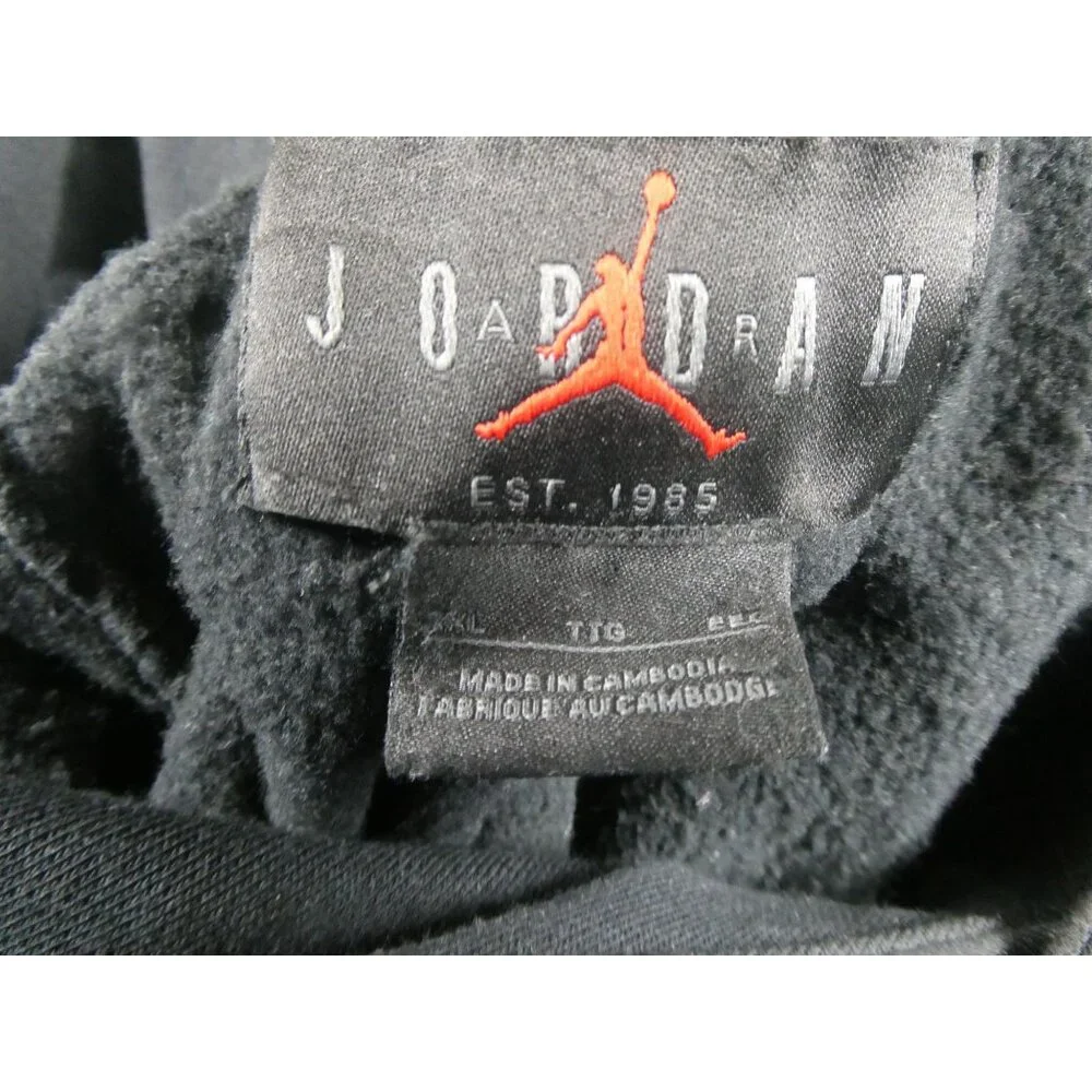 Nike Air‎ Jordan Jumpman Retro Casual Sports Hoodie Black Men's XXL